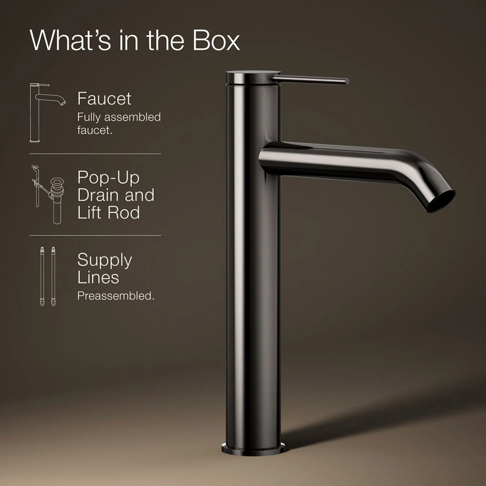 Tall single-handle bathroom sink faucet, 1.2 gpm^Kohler Sale