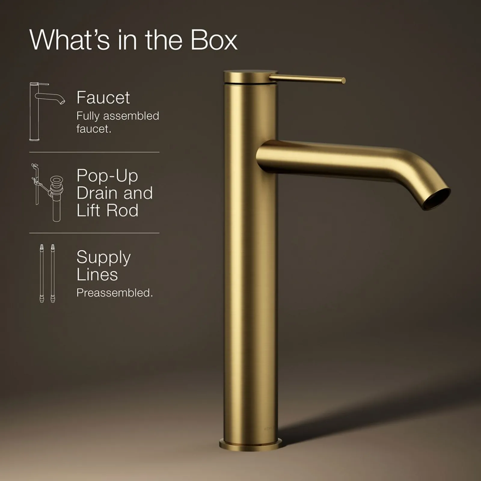 Tall single-handle bathroom sink faucet, 1.2 gpm^Kohler Sale