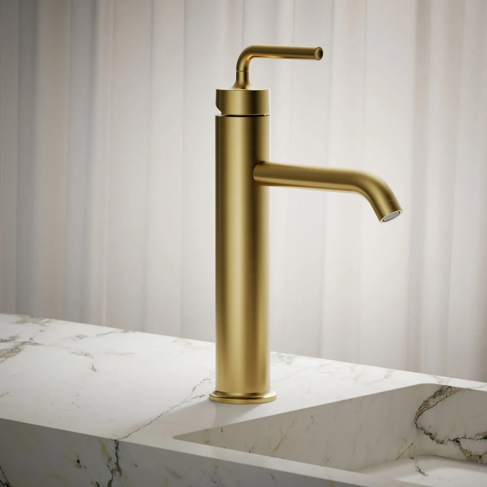 Tall single-handle bathroom sink faucet with Lever handle, 1.2 gpm^Kohler Clearance