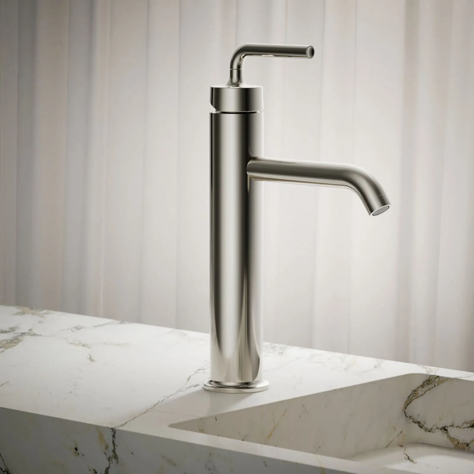 Tall single-handle bathroom sink faucet with Lever handle, 1.2 gpm^Kohler Clearance