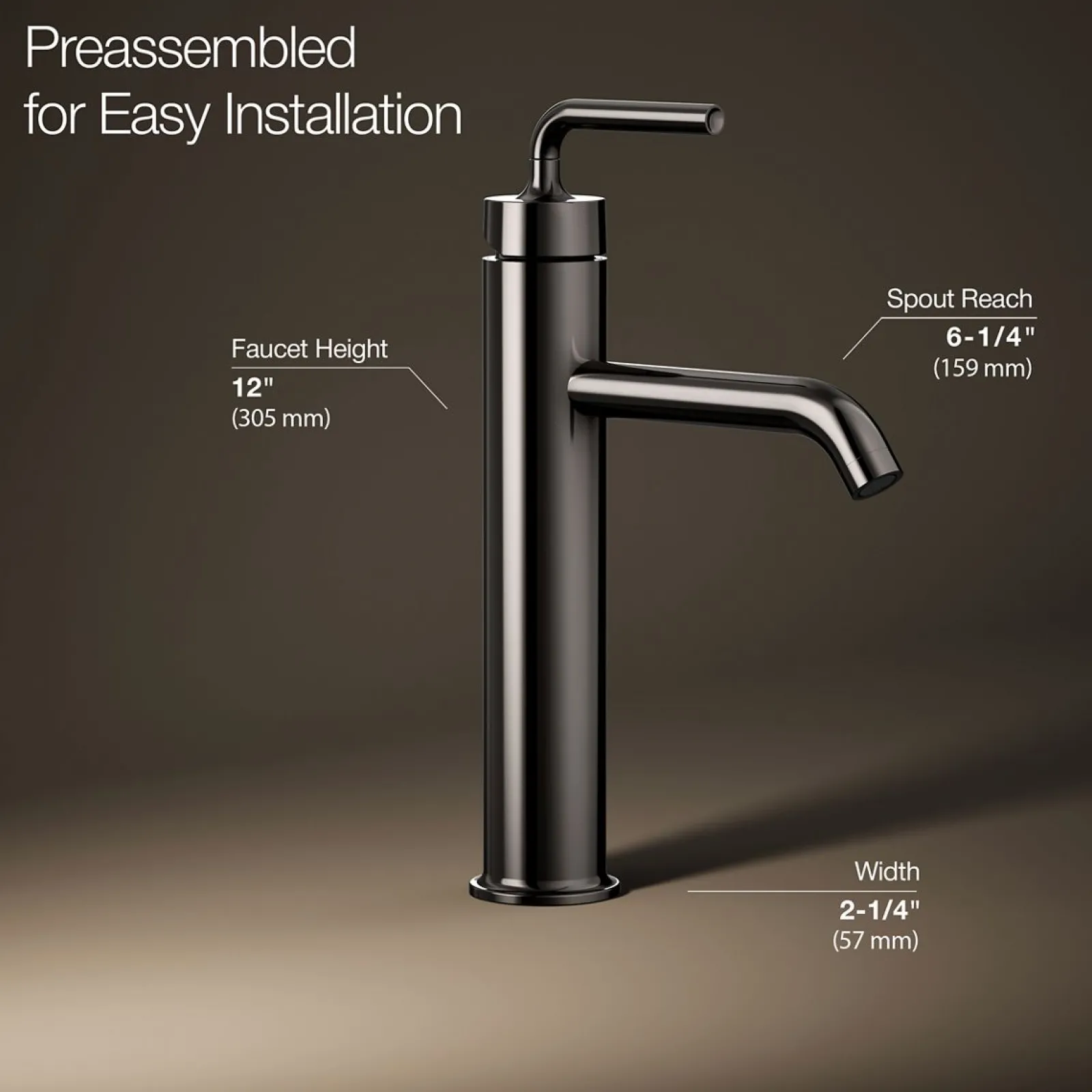 Tall single-handle bathroom sink faucet with Lever handle, 1.2 gpm^Kohler Clearance