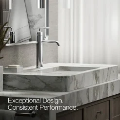 Tall single-handle bathroom sink faucet with Lever handle, 1.2 gpm^Kohler Clearance