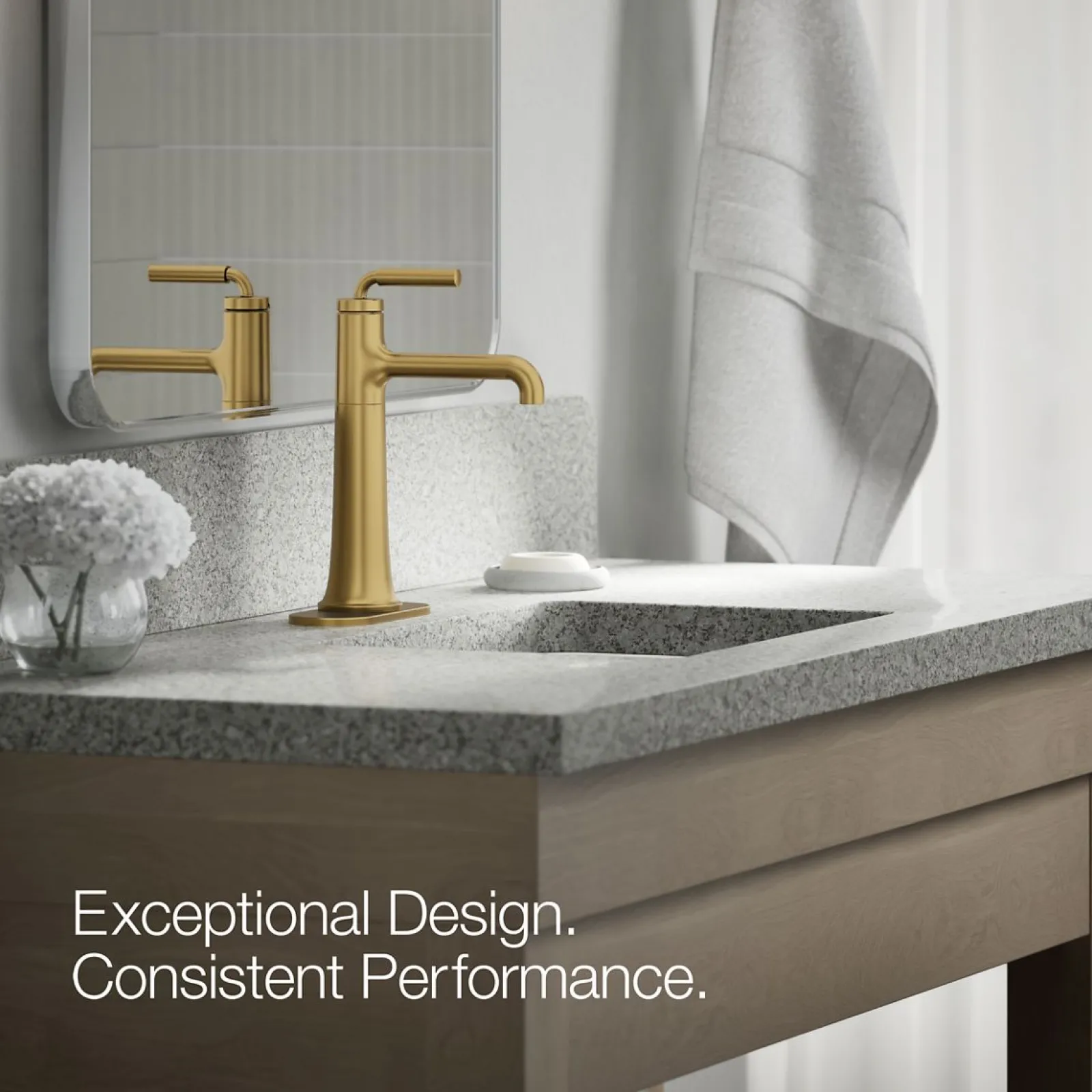 Tall single-handle bathroom sink faucet, 0.5 gpm^Kohler Best