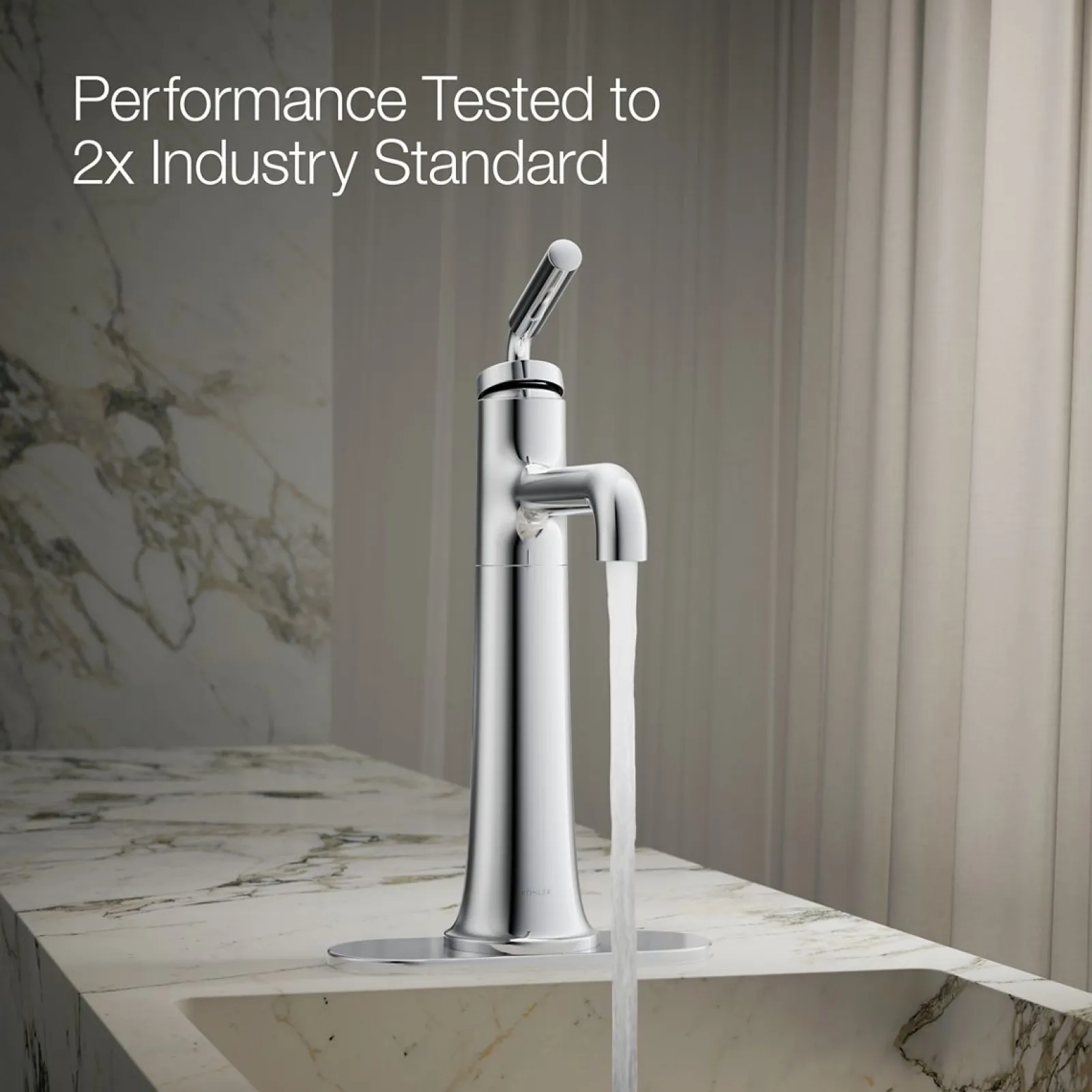 Tall single-handle bathroom sink faucet, 0.5 gpm^Kohler Best