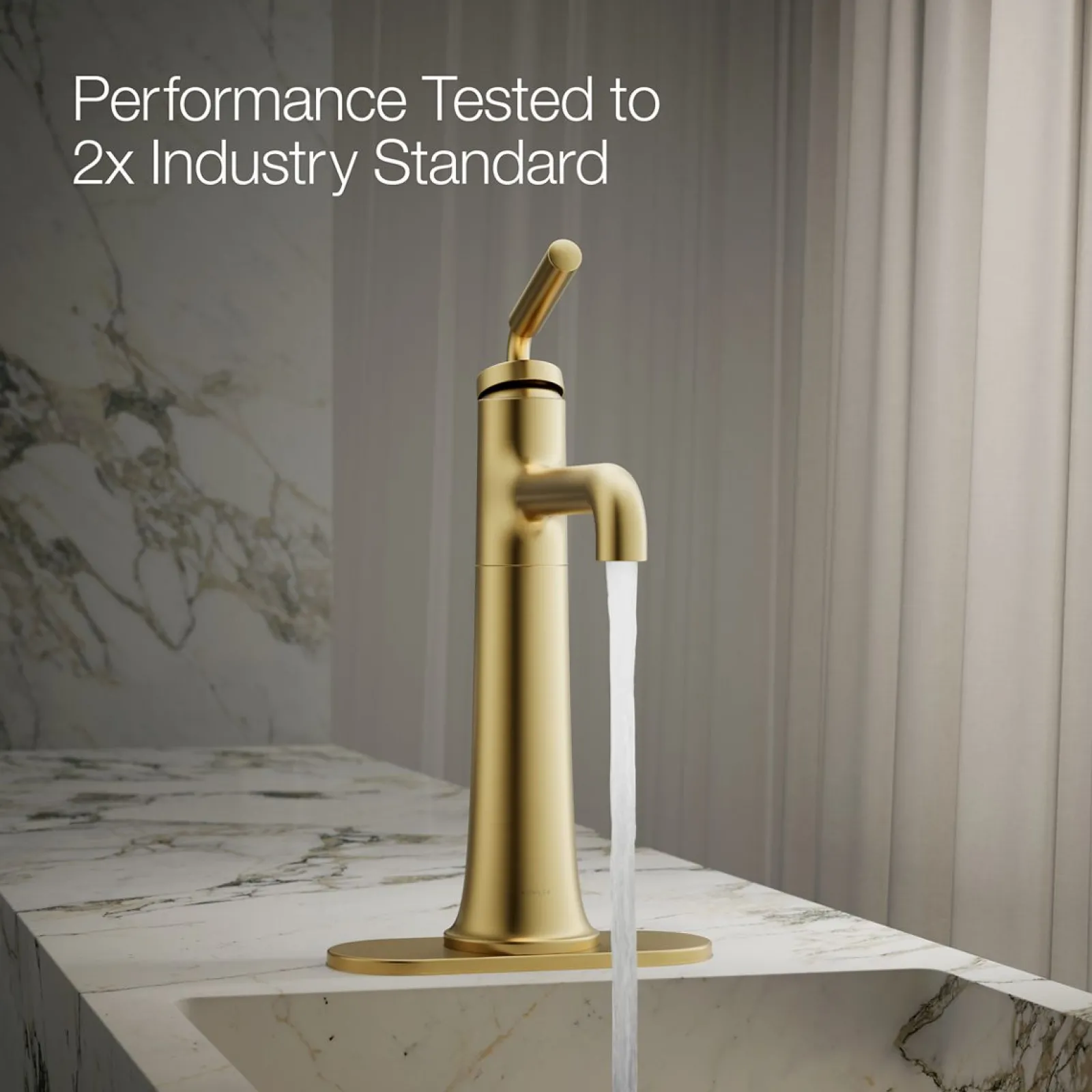 Tall single-handle bathroom sink faucet, 0.5 gpm^Kohler Best