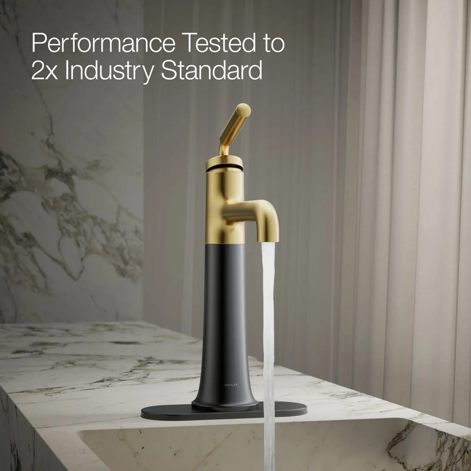 Tall single-handle bathroom sink faucet, 0.5 gpm^Kohler Best