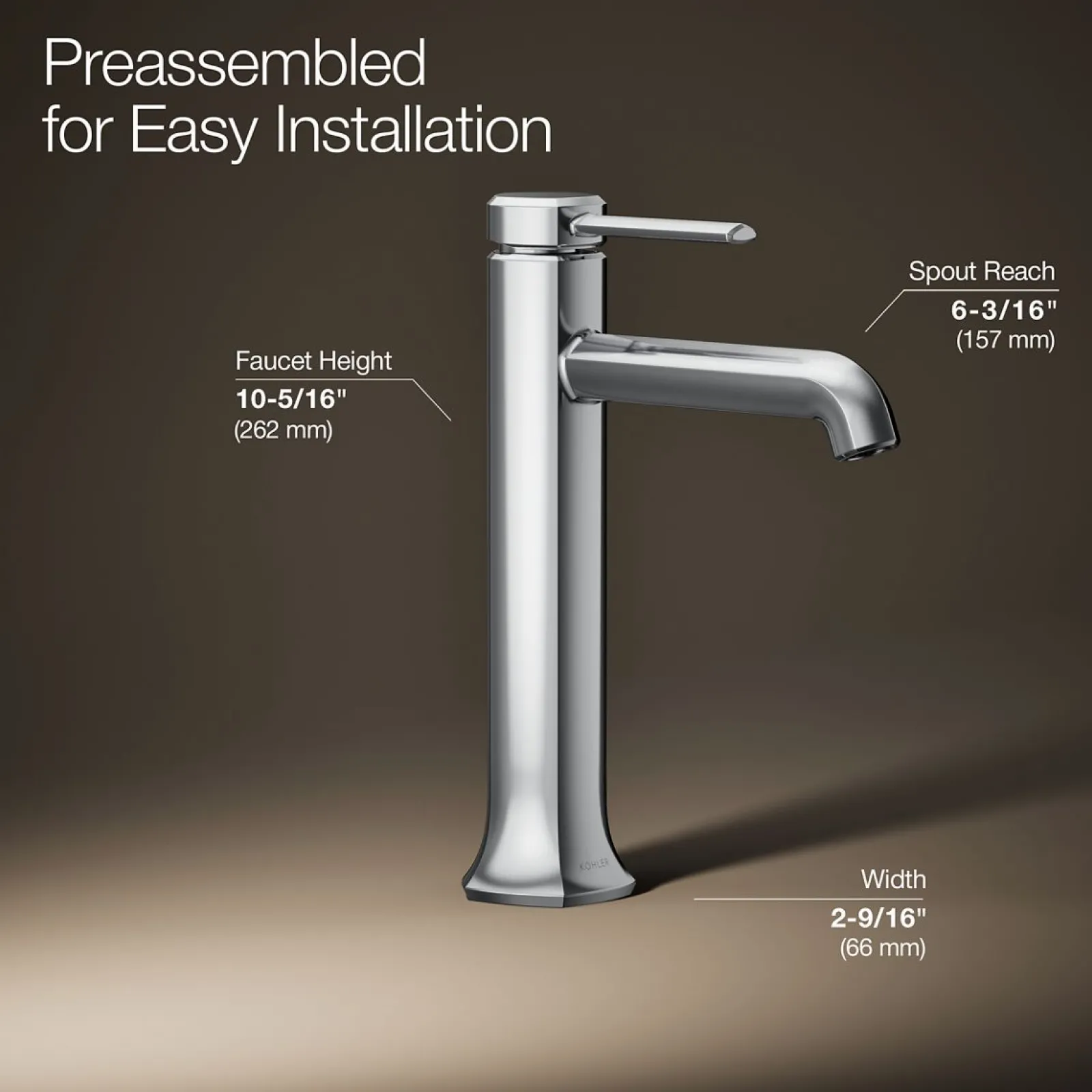 Tall single-handle bathroom sink faucet, 1.2 gpm^Kohler Sale