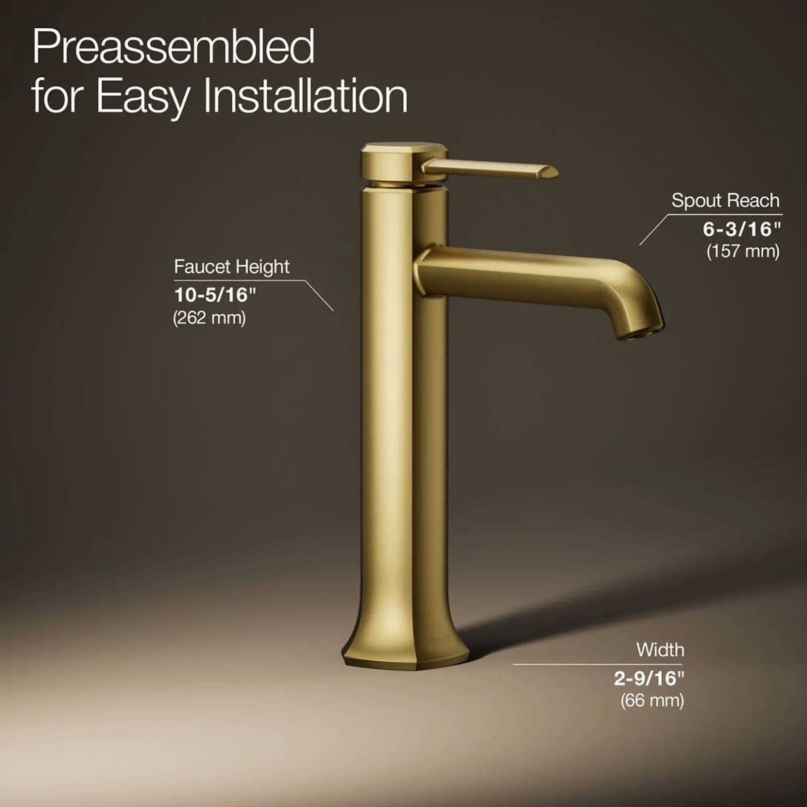 Tall single-handle bathroom sink faucet, 1.2 gpm^Kohler Sale