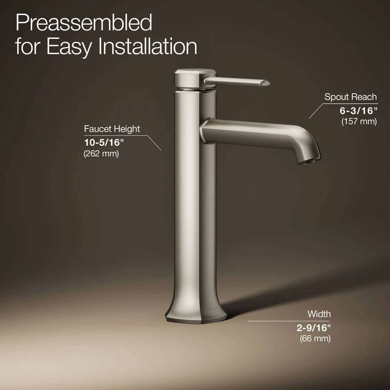 Tall single-handle bathroom sink faucet, 1.2 gpm^Kohler Sale