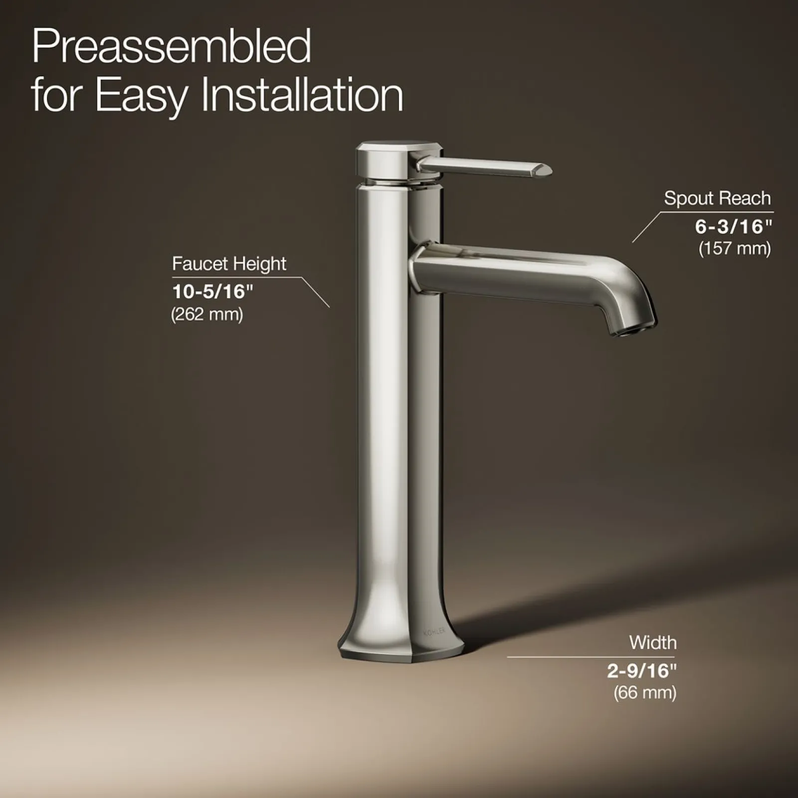 Tall single-handle bathroom sink faucet, 1.2 gpm^Kohler Sale