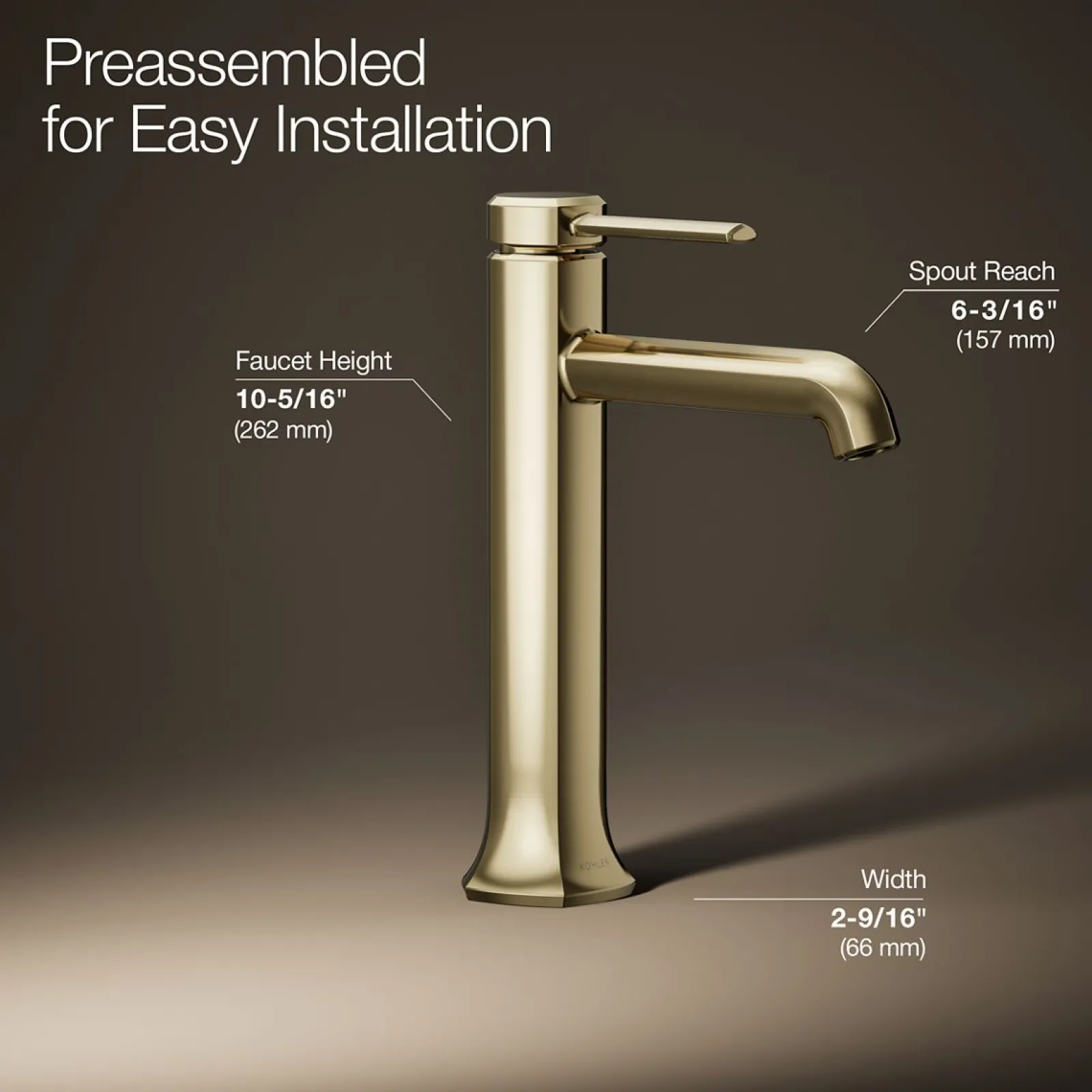 Tall single-handle bathroom sink faucet, 1.2 gpm^Kohler Sale