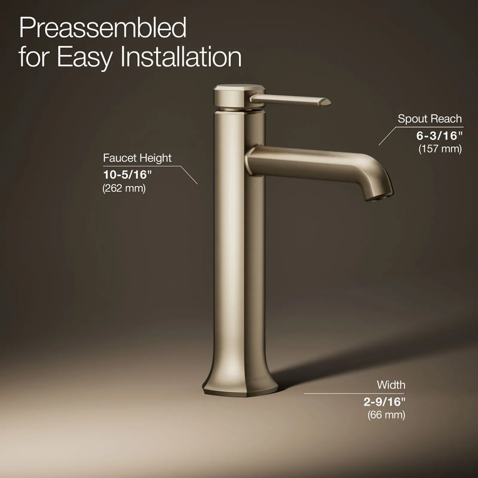 Tall single-handle bathroom sink faucet, 1.2 gpm^Kohler Sale
