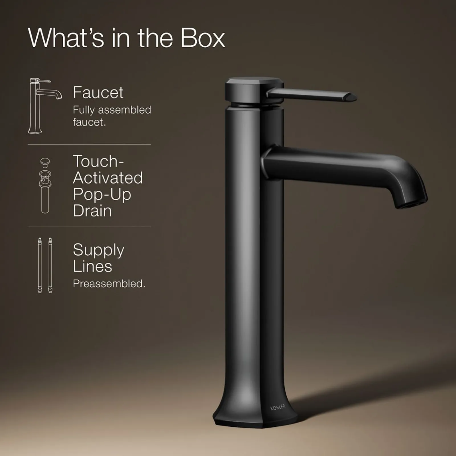 Tall single-handle bathroom sink faucet, 1.2 gpm^Kohler Sale