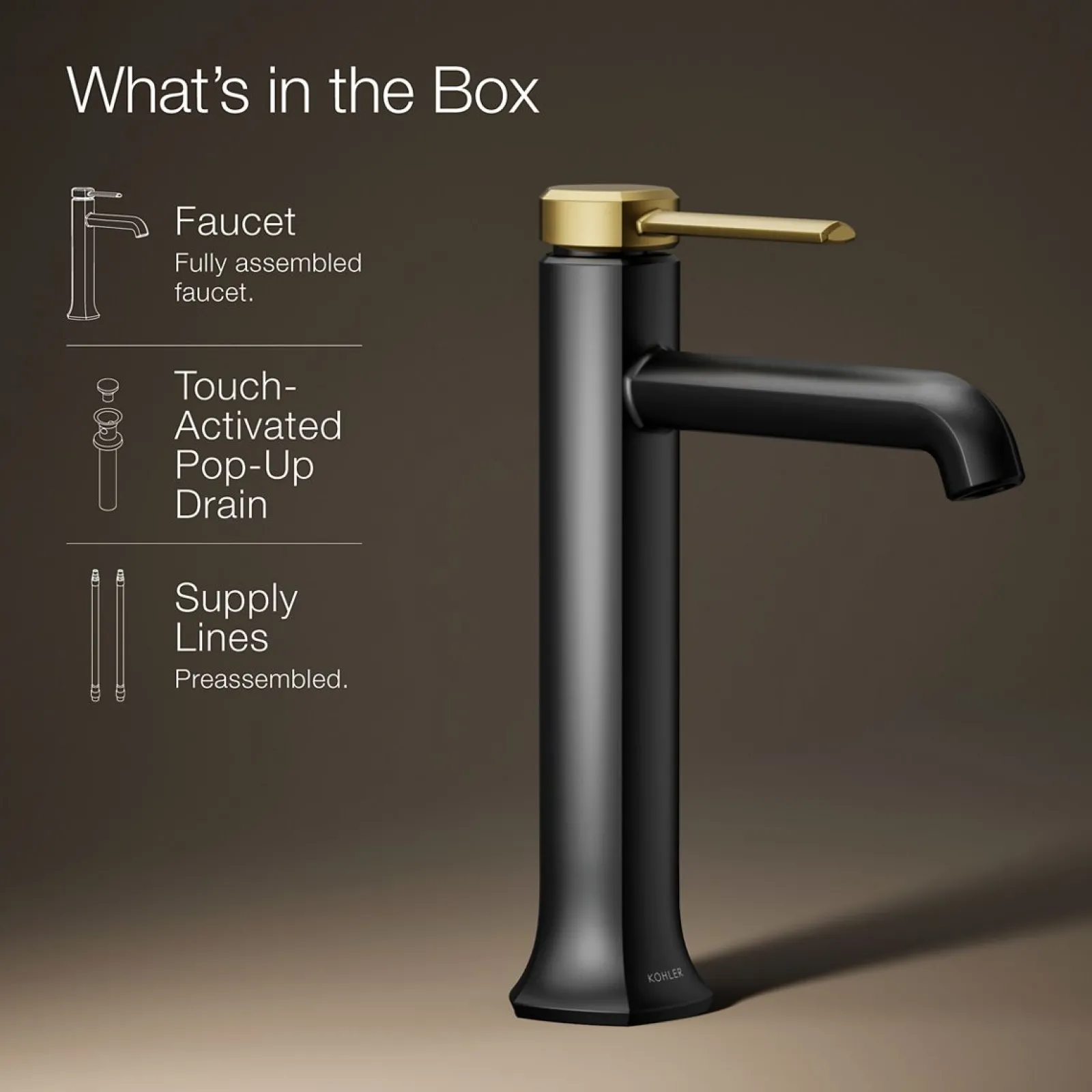 Tall single-handle bathroom sink faucet, 1.2 gpm^Kohler Sale