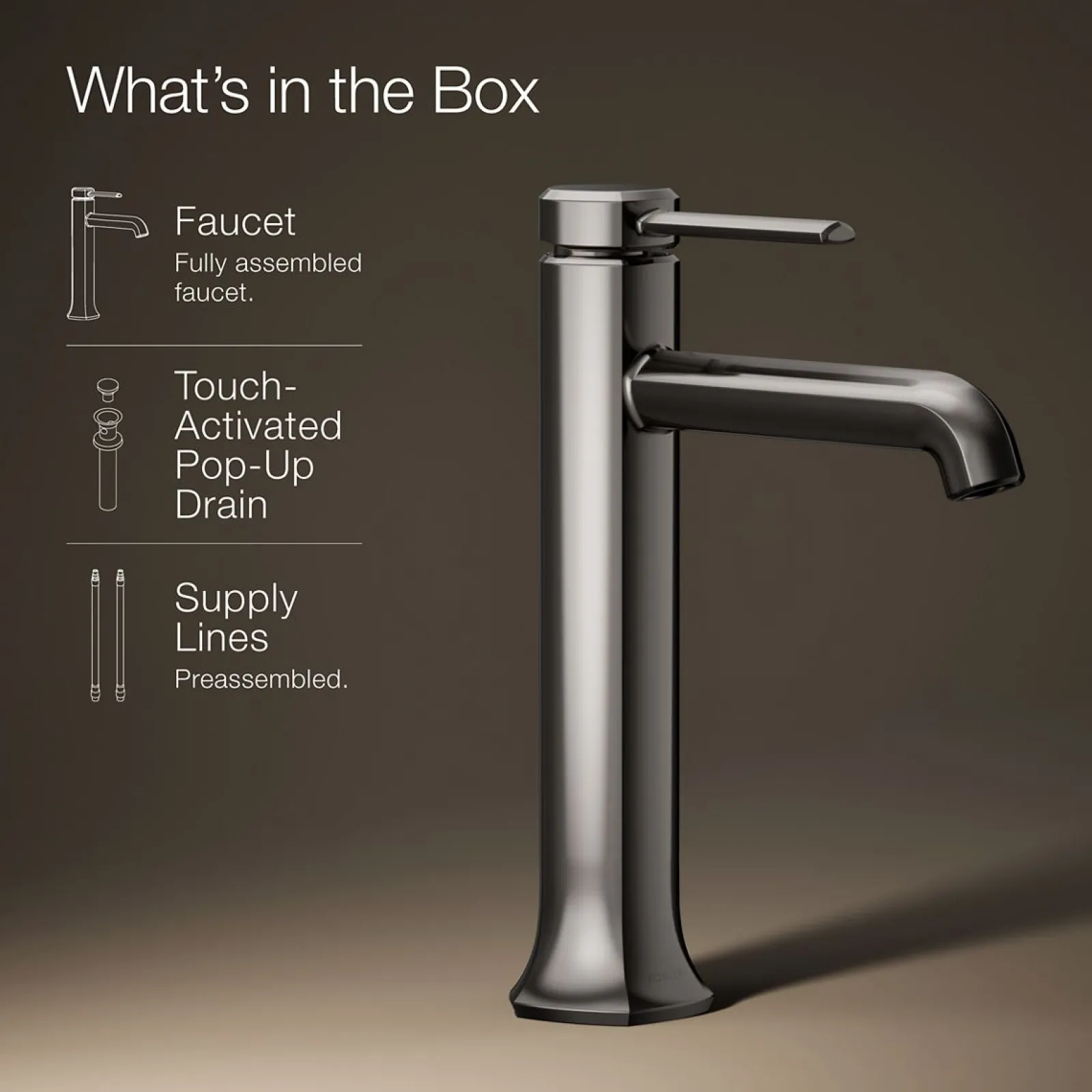 Tall single-handle bathroom sink faucet, 1.2 gpm^Kohler Sale