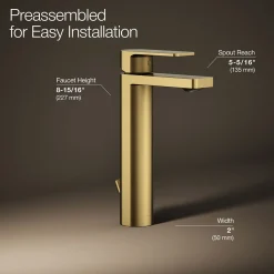Tall single-handle bathroom sink faucet, 1.0 gpm^Kohler Clearance