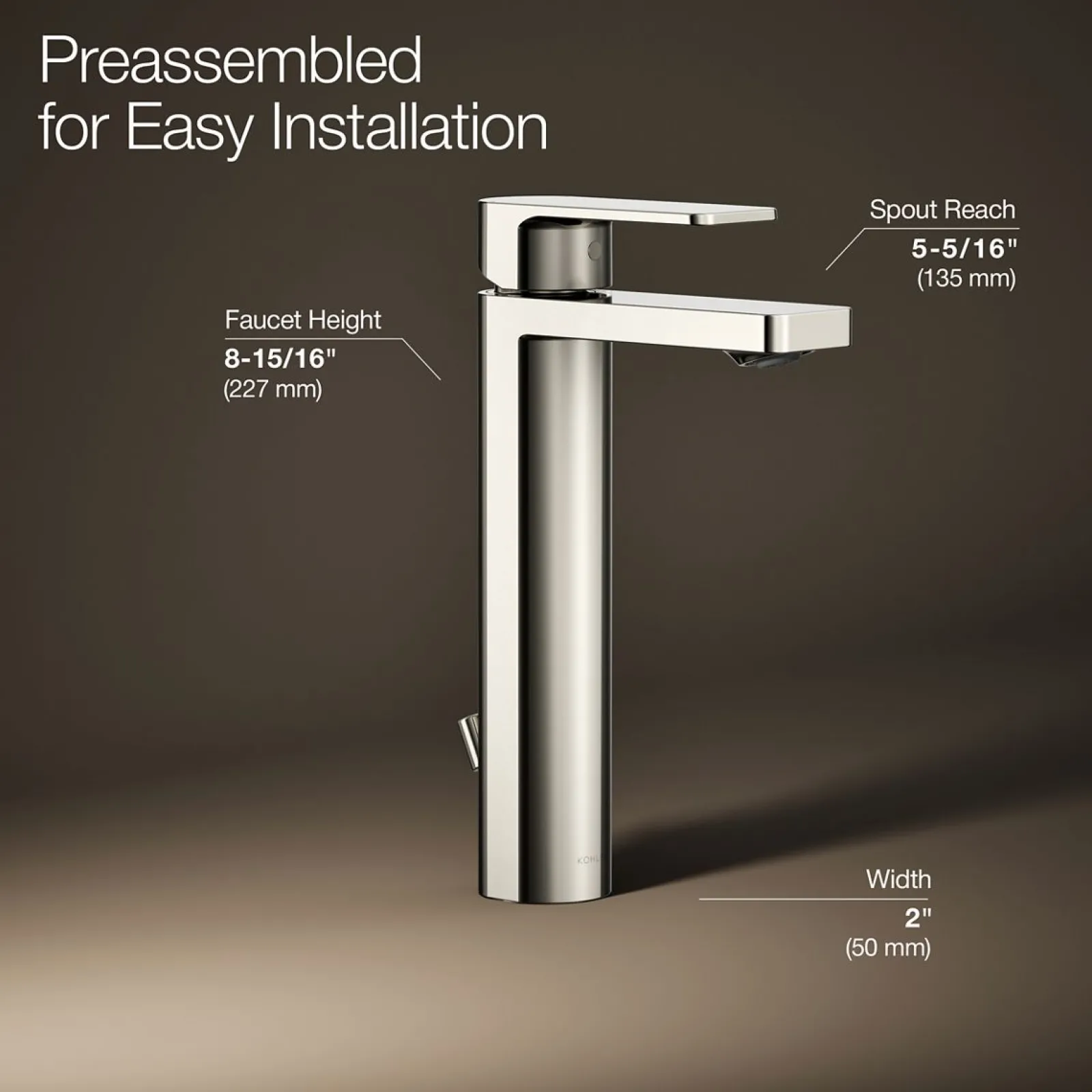 Tall single-handle bathroom sink faucet, 1.0 gpm^Kohler Clearance