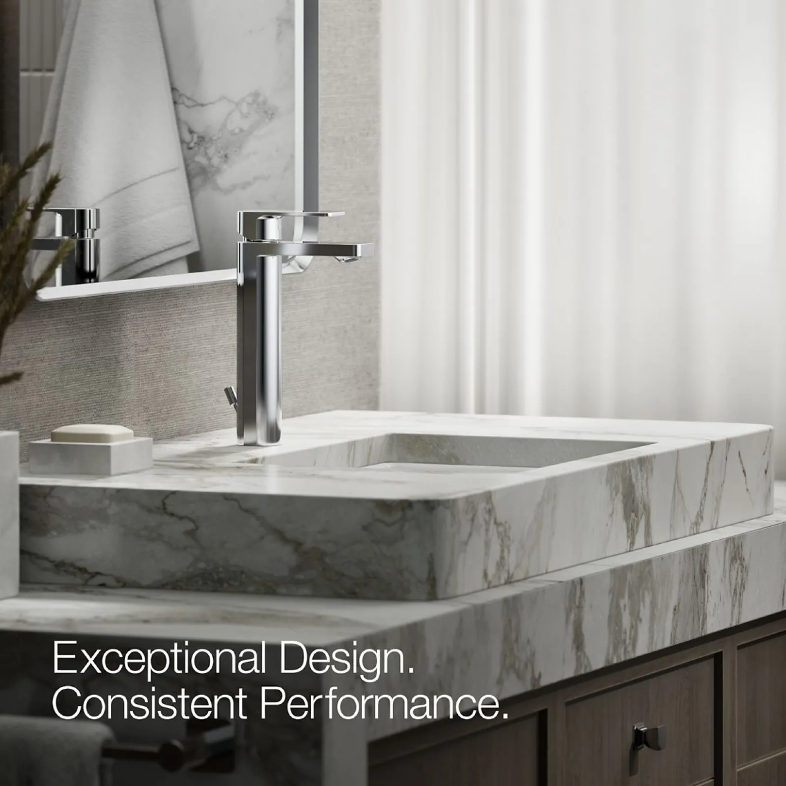 Tall single-handle bathroom sink faucet, 1.0 gpm^Kohler Clearance
