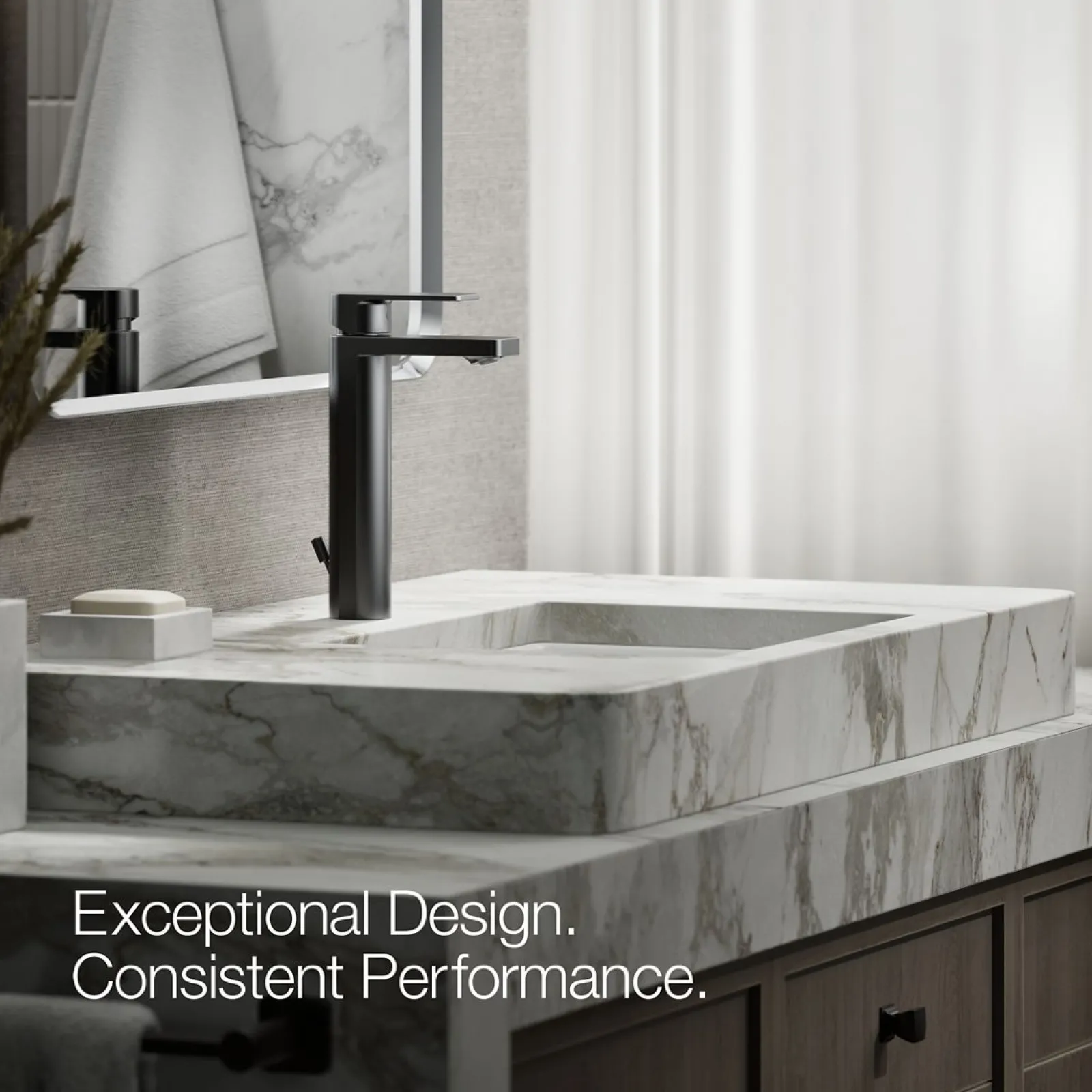Tall single-handle bathroom sink faucet, 1.0 gpm^Kohler Clearance