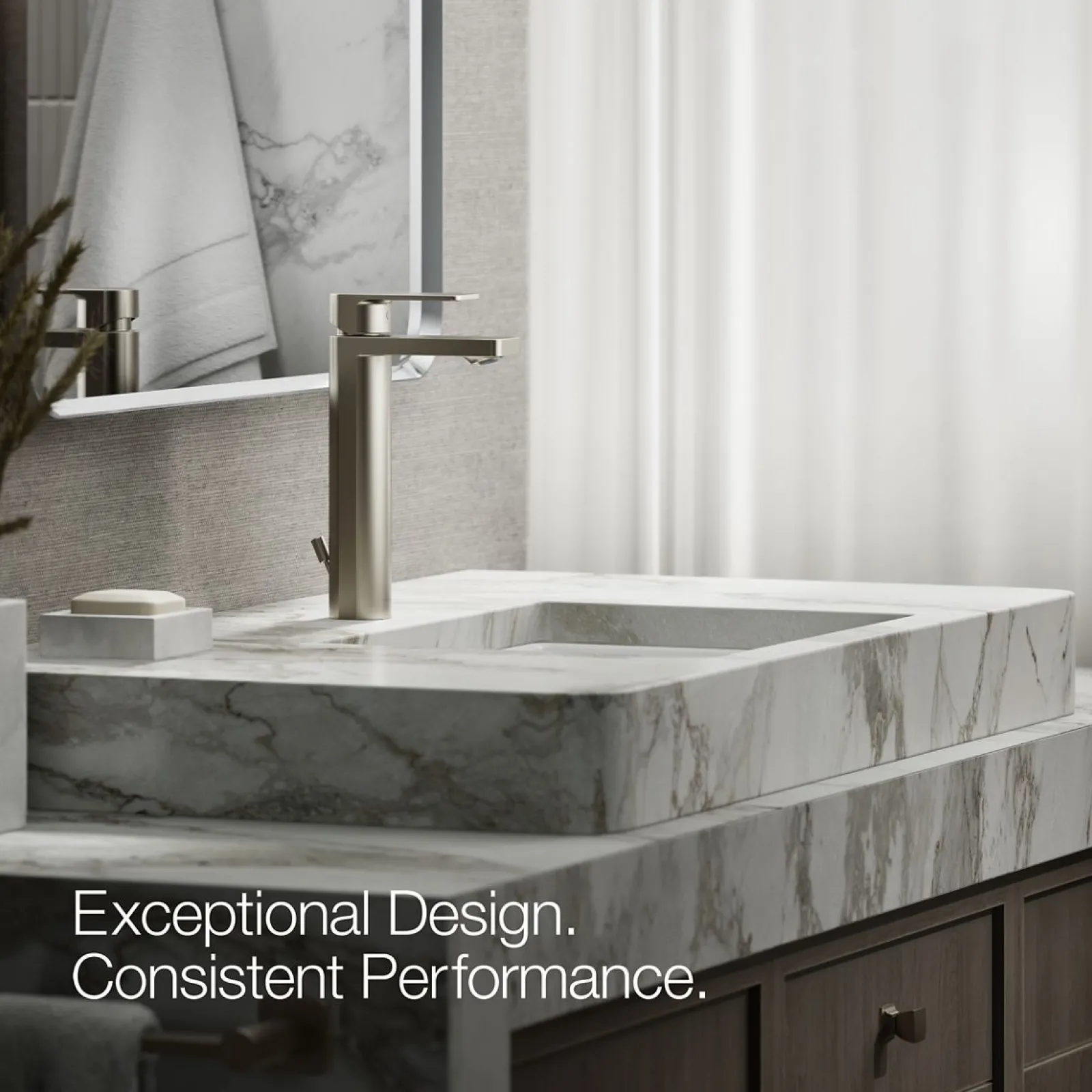 Tall single-handle bathroom sink faucet, 1.0 gpm^Kohler Clearance