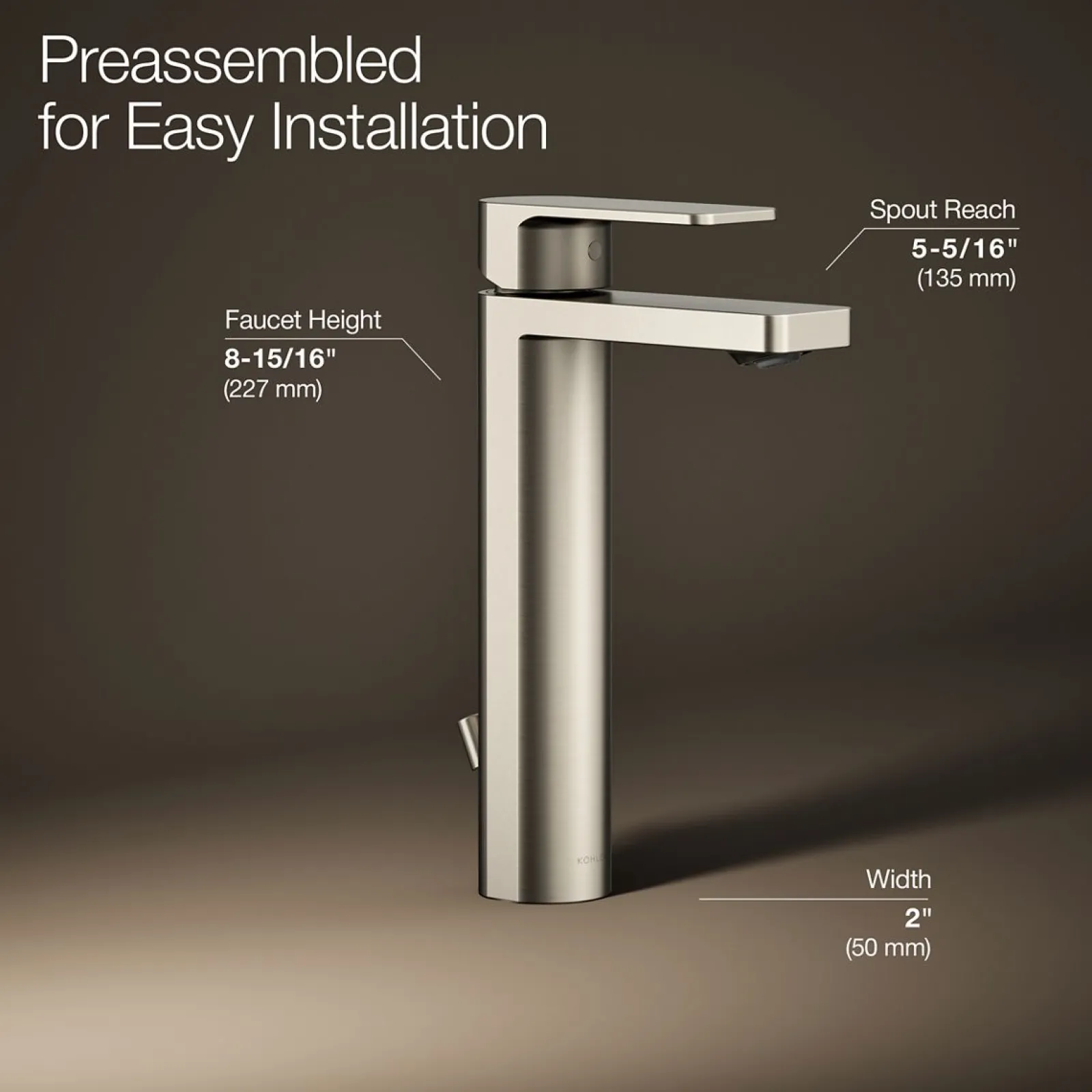 Tall single-handle bathroom sink faucet, 1.2 gpm^Kohler Online