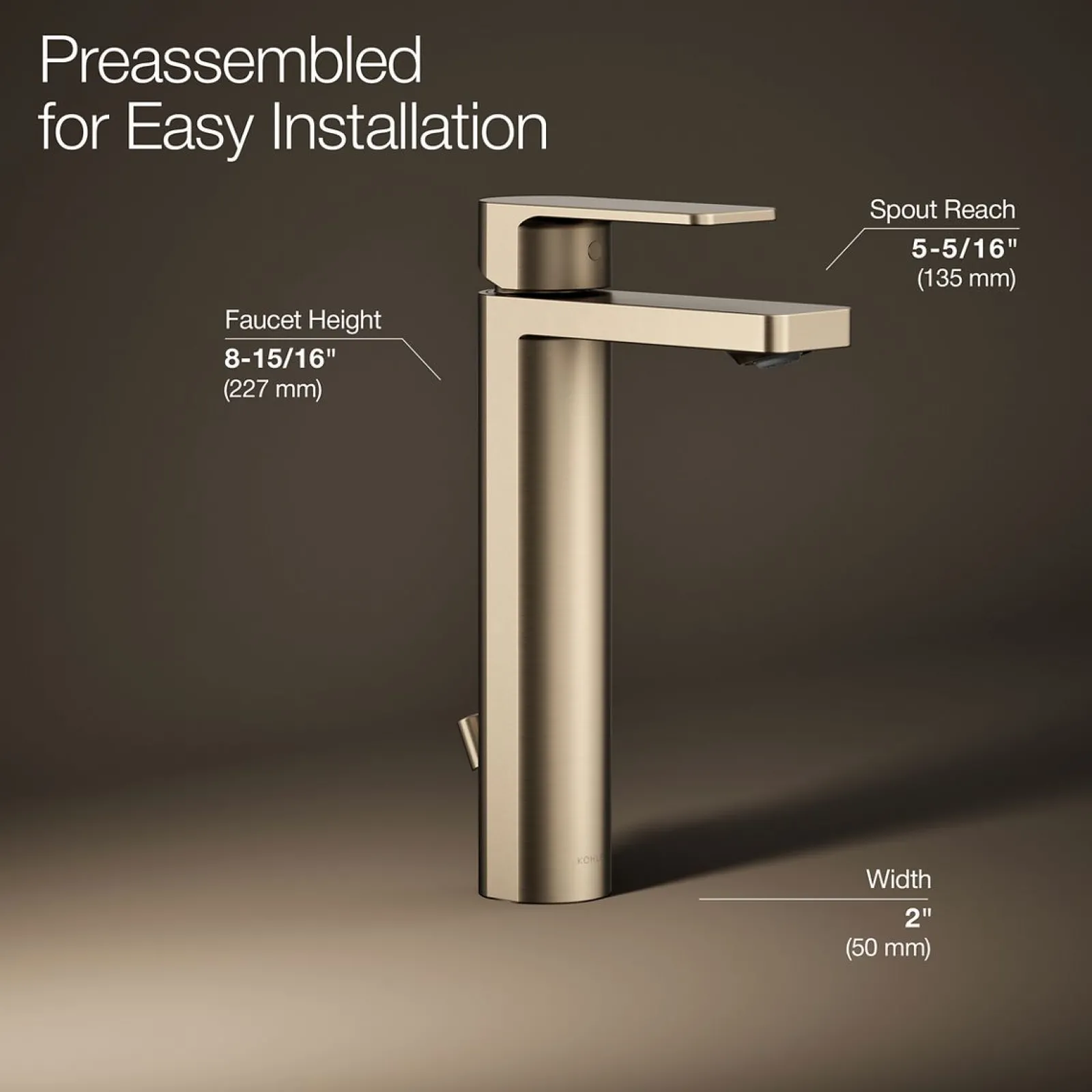 Tall single-handle bathroom sink faucet, 1.2 gpm^Kohler Online