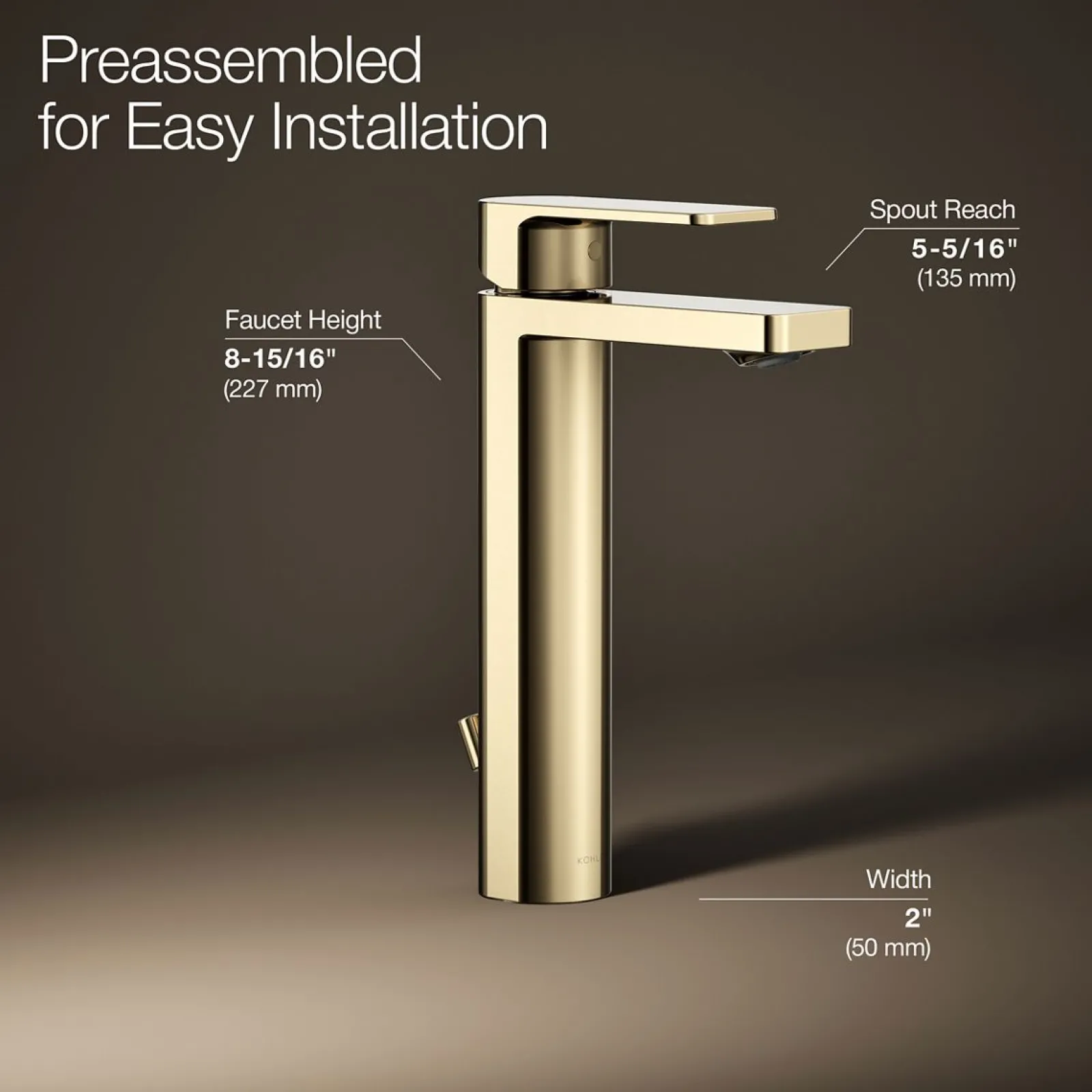 Tall single-handle bathroom sink faucet, 1.2 gpm^Kohler Online