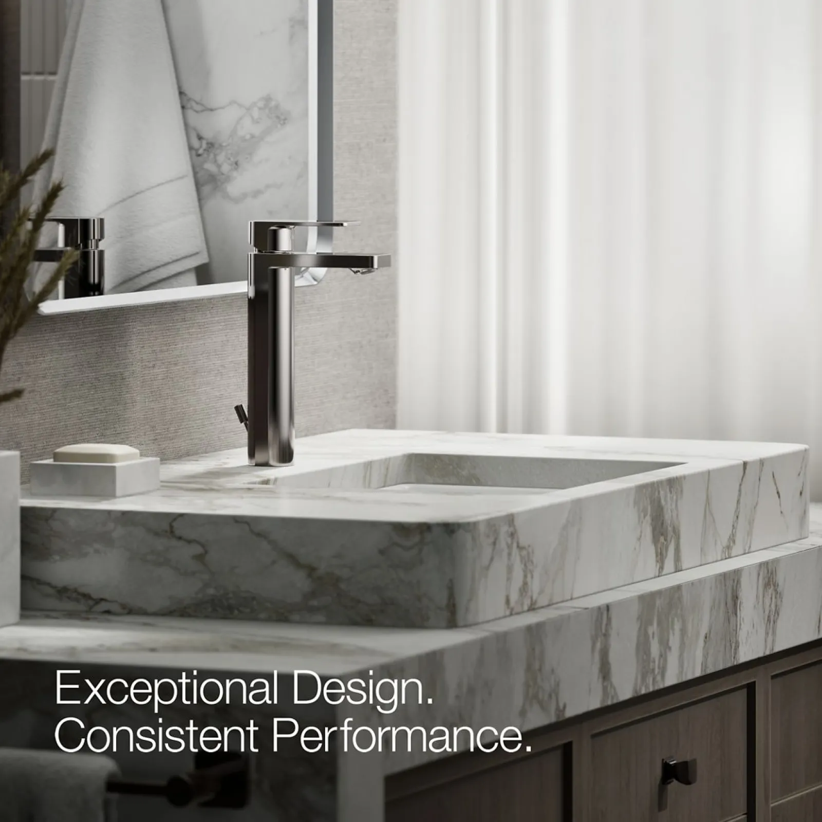 Tall single-handle bathroom sink faucet, 1.2 gpm^Kohler Online