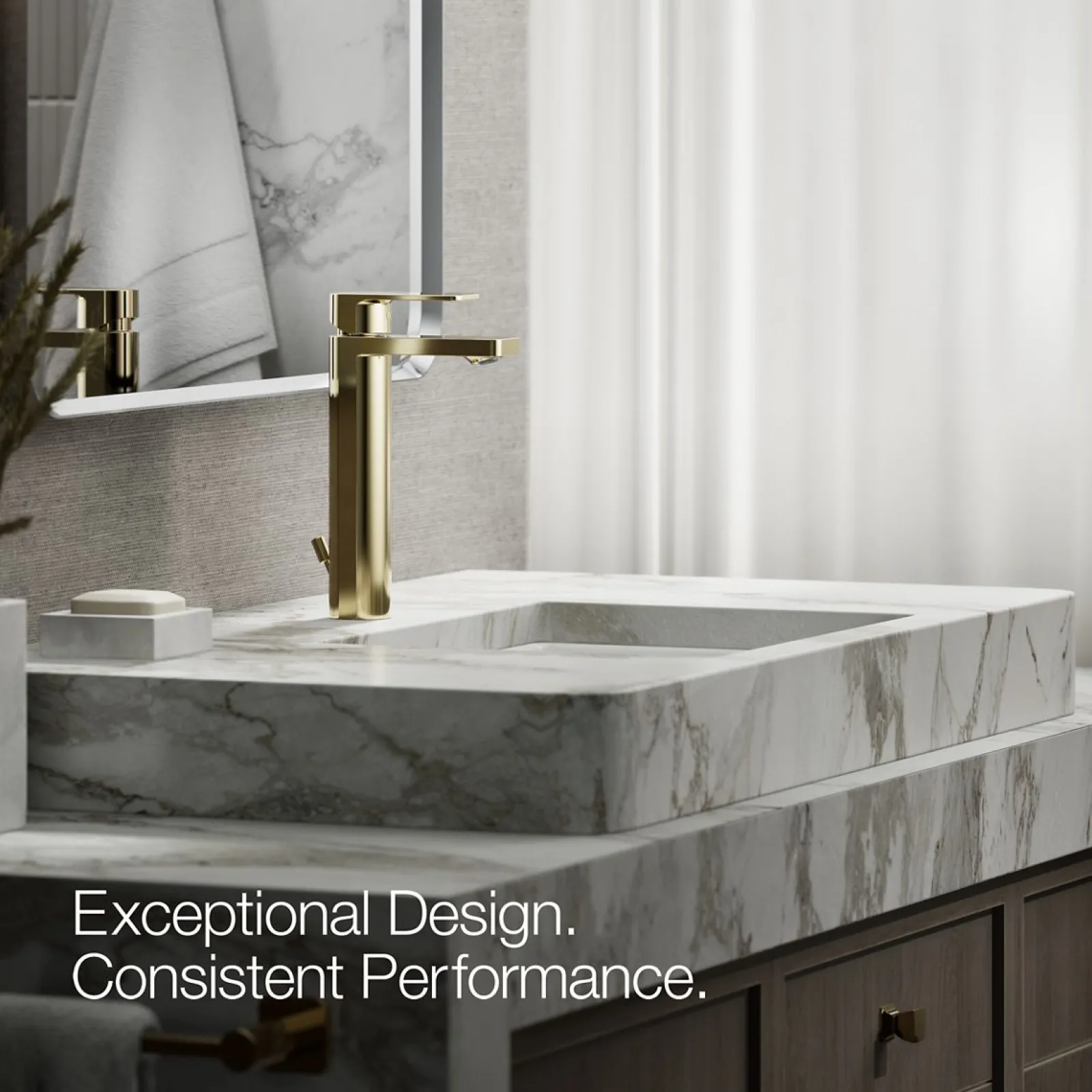Tall single-handle bathroom sink faucet, 1.2 gpm^Kohler Online