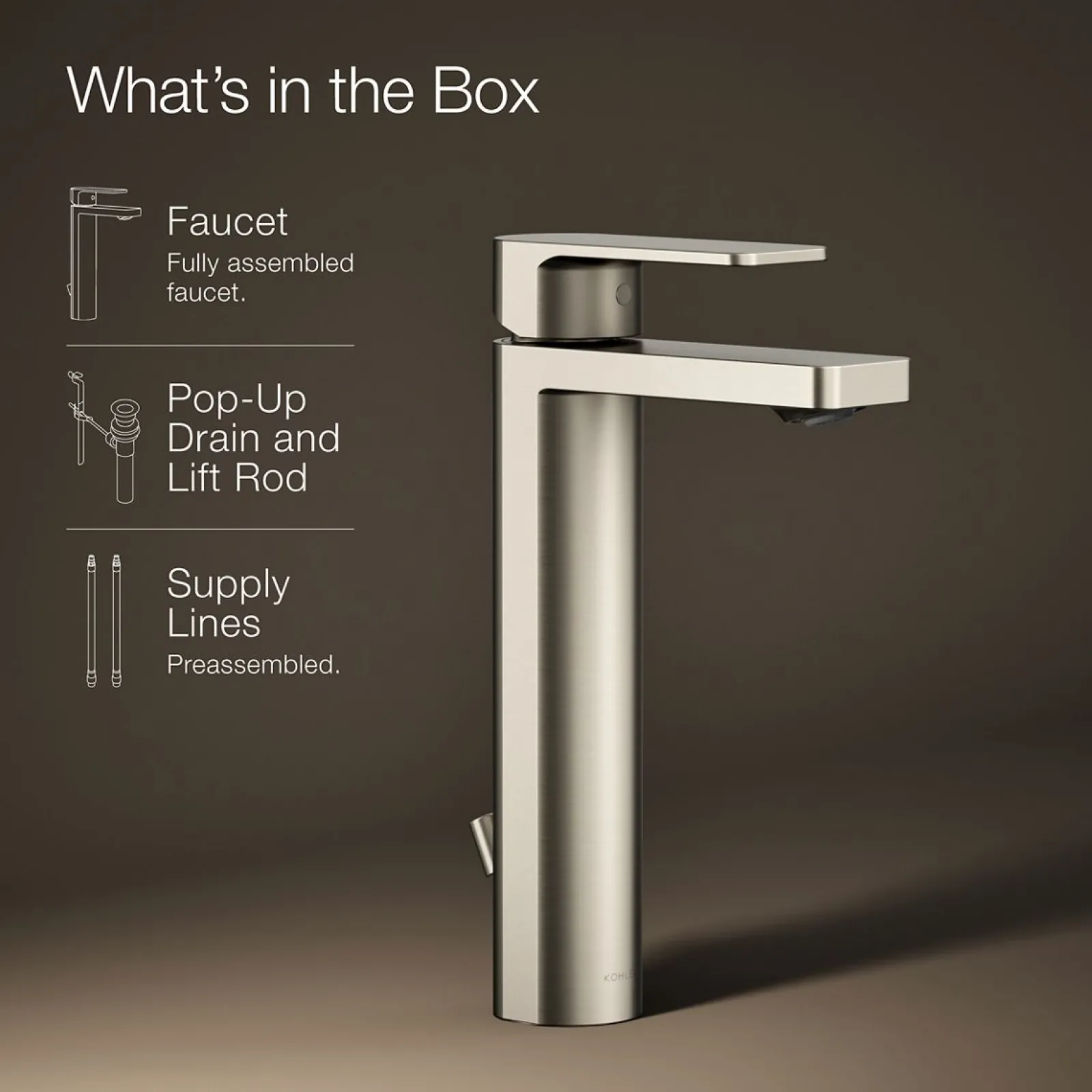 Tall single-handle bathroom sink faucet, 1.2 gpm^Kohler Online