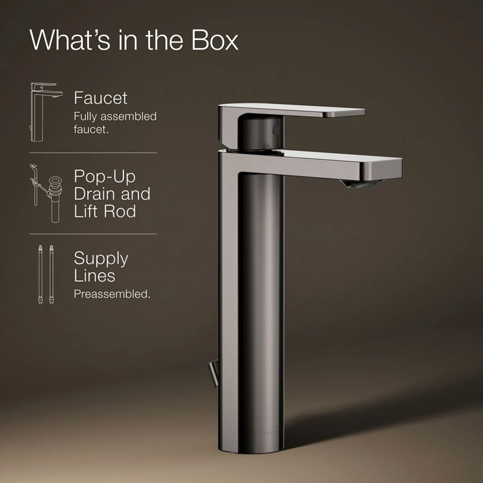 Tall single-handle bathroom sink faucet, 1.2 gpm^Kohler Online