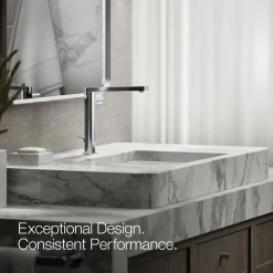 Tall single-handle bathroom sink faucet with Cylindrical handle, 1.2 gpm^Kohler Discount