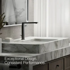 Tall single-handle bathroom sink faucet with Cylindrical handle, 1.2 gpm^Kohler Discount