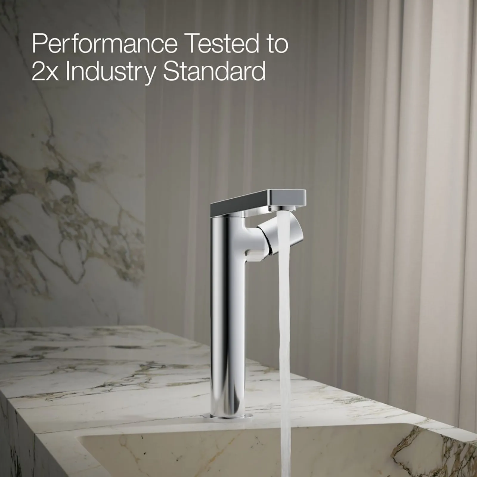 Tall single-handle bathroom sink faucet with Cylindrical handle, 1.2 gpm^Kohler Discount
