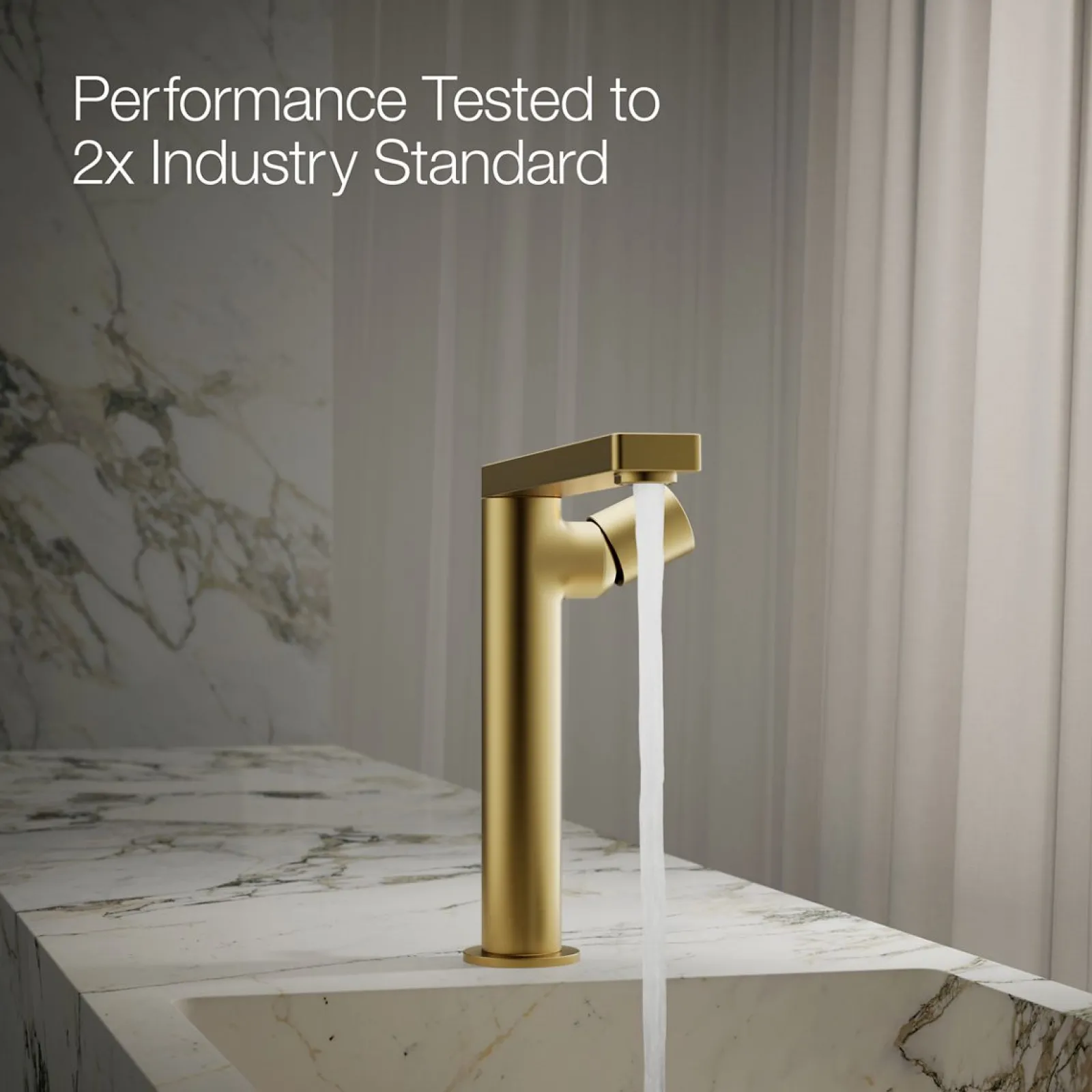 Tall single-handle bathroom sink faucet with Cylindrical handle, 1.2 gpm^Kohler Discount