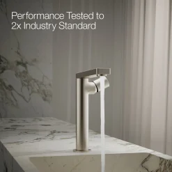 Tall single-handle bathroom sink faucet with Cylindrical handle, 1.2 gpm^Kohler Discount