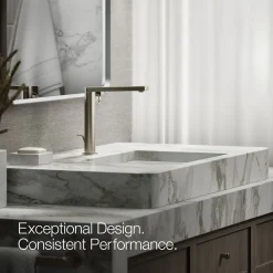 Tall single-handle bathroom sink faucet with Lever handle, 1.2 gpm^Kohler