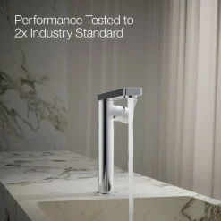 Tall single-handle bathroom sink faucet with Lever handle, 1.2 gpm^Kohler