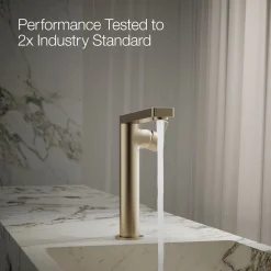 Tall single-handle bathroom sink faucet with Lever handle, 1.2 gpm^Kohler