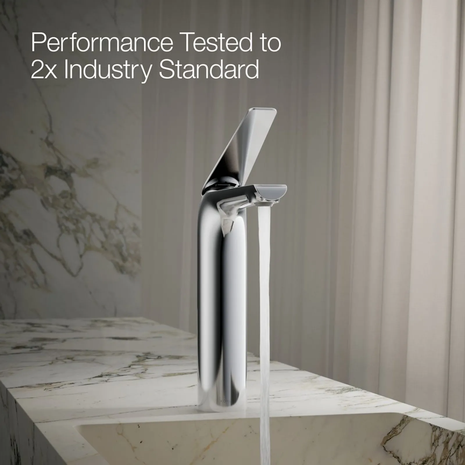 Tall single-handle bathroom sink faucet, 1.2 gpm^Kohler New