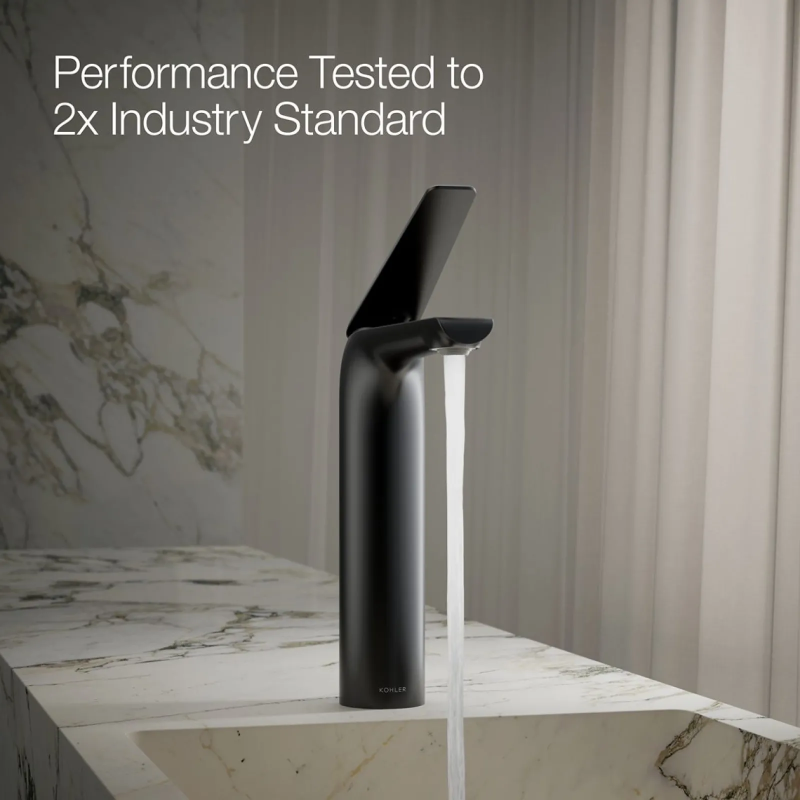Tall single-handle bathroom sink faucet, 1.2 gpm^Kohler New