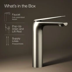 Tall single-handle bathroom sink faucet, 1.2 gpm^Kohler New