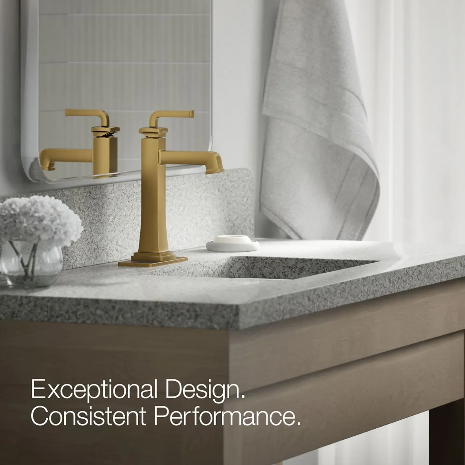 Tall single-handle bathroom sink faucet, 1.2 gpm^Kohler Hot