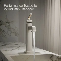 Tall single-handle bathroom sink faucet, 1.2 gpm^Kohler Hot