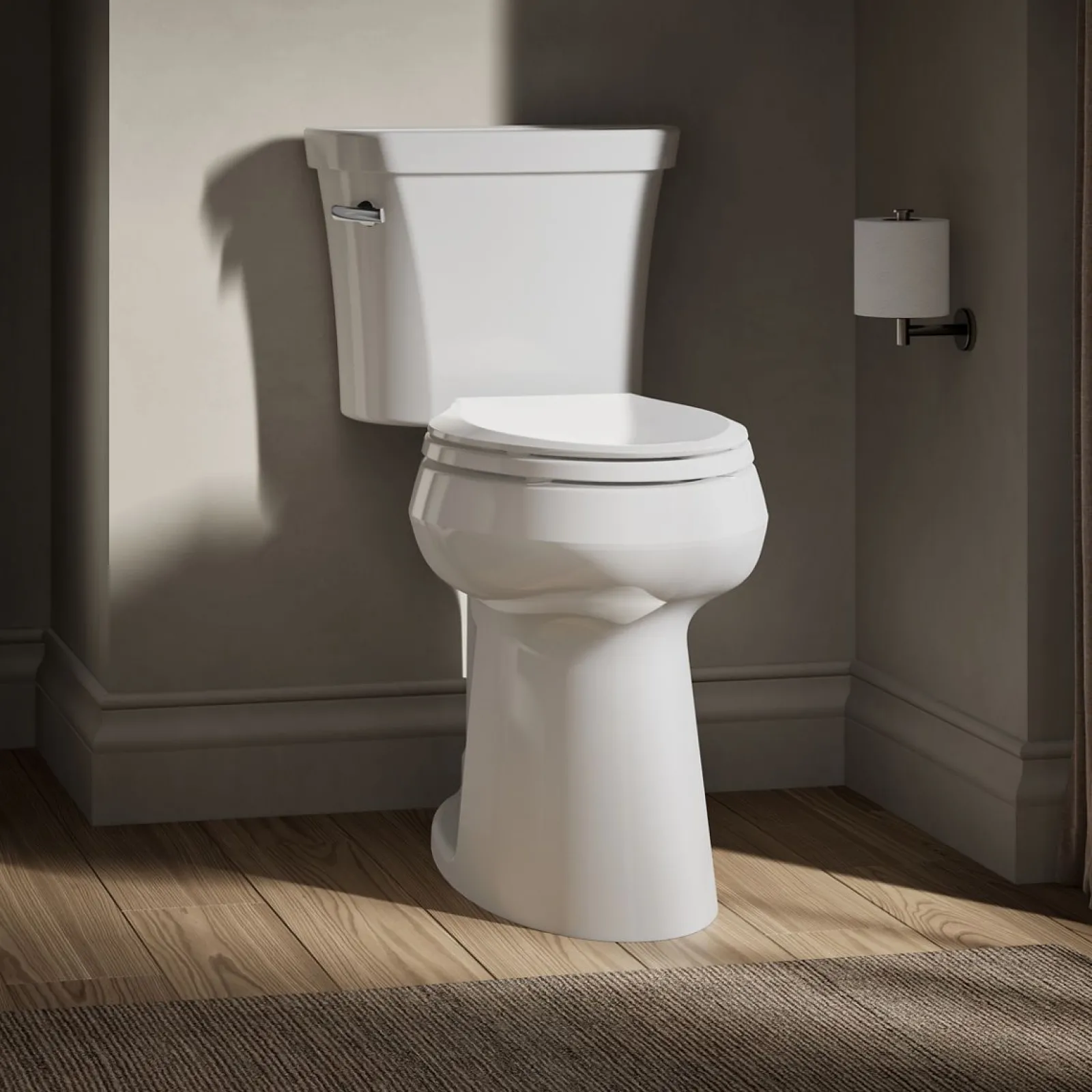 Tall two-piece elongated toilet, 1.28 gpf^Kohler Clearance