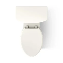 Tall two-piece elongated toilet with skirted trapway, 1.28 gpf^Kohler Hot
