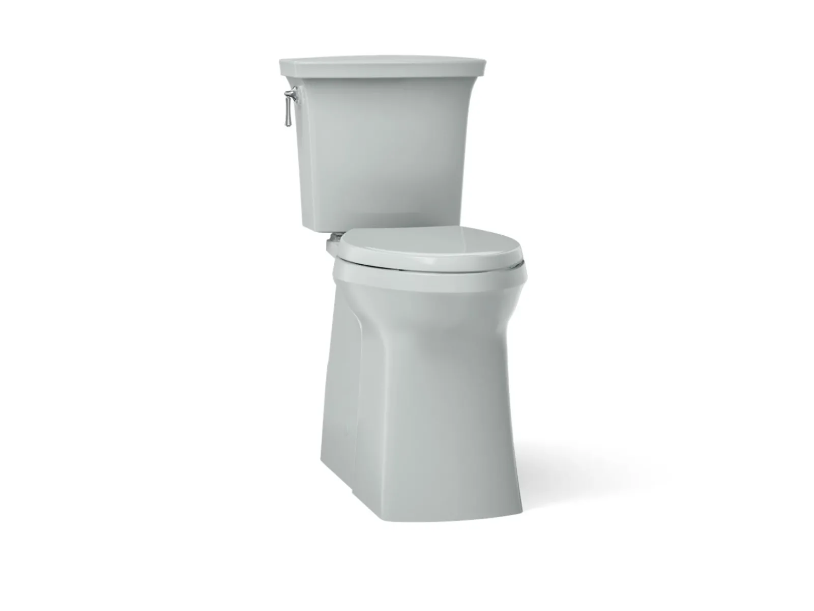 Tall two-piece elongated toilet with skirted trapway, 1.28 gpf^Kohler Hot