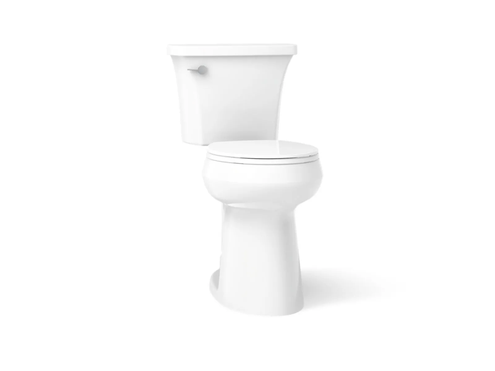 Tall two-piece round-front toilet, 1.28 gpf^Kohler