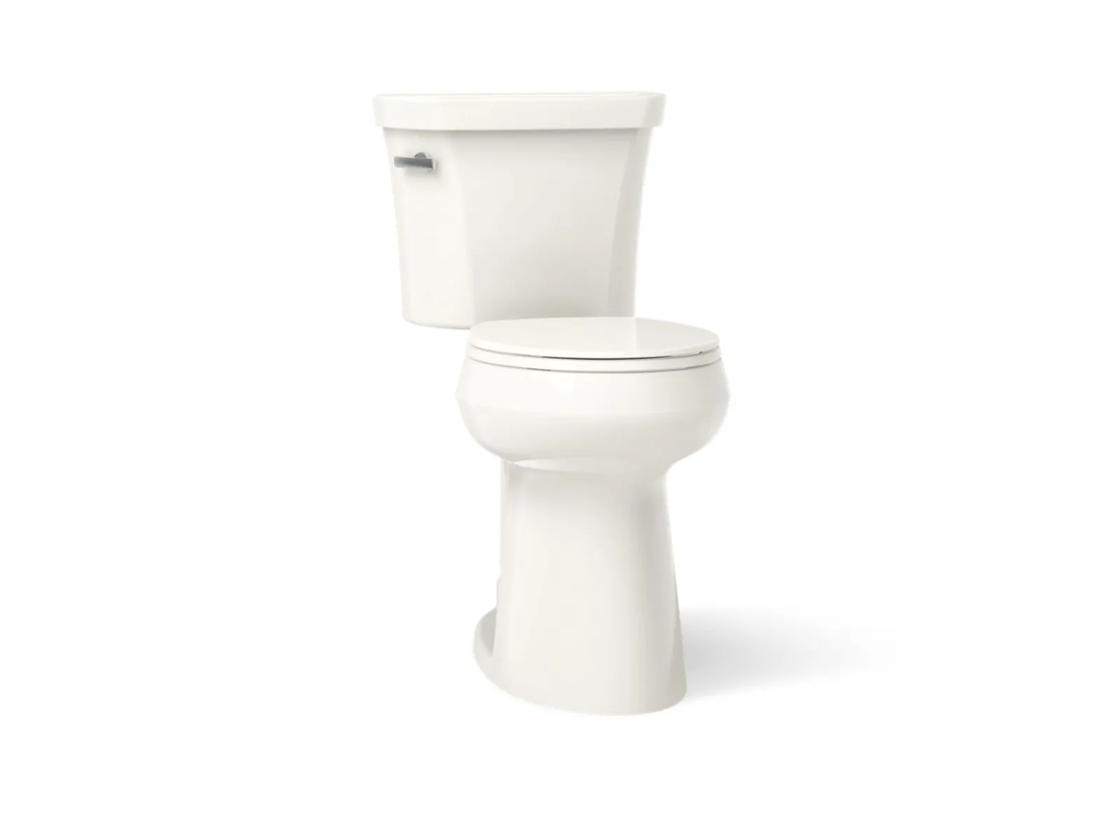 Tall two-piece round-front toilet, 1.28 gpf^Kohler