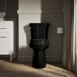 Tall two-piece round-front toilet, 1.28 gpf^Kohler